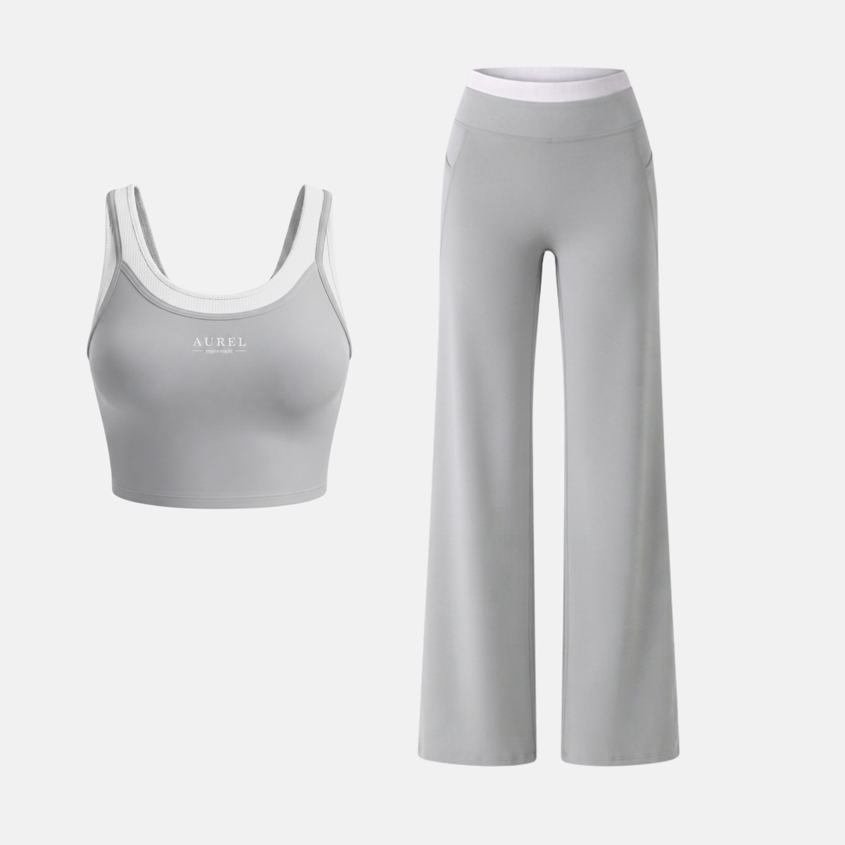 STUDIO SET  —  Top + Flare Pants