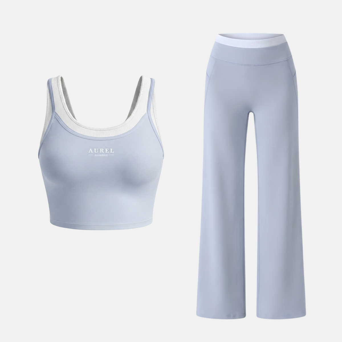 STUDIO SET  —  Top + Flare Pants