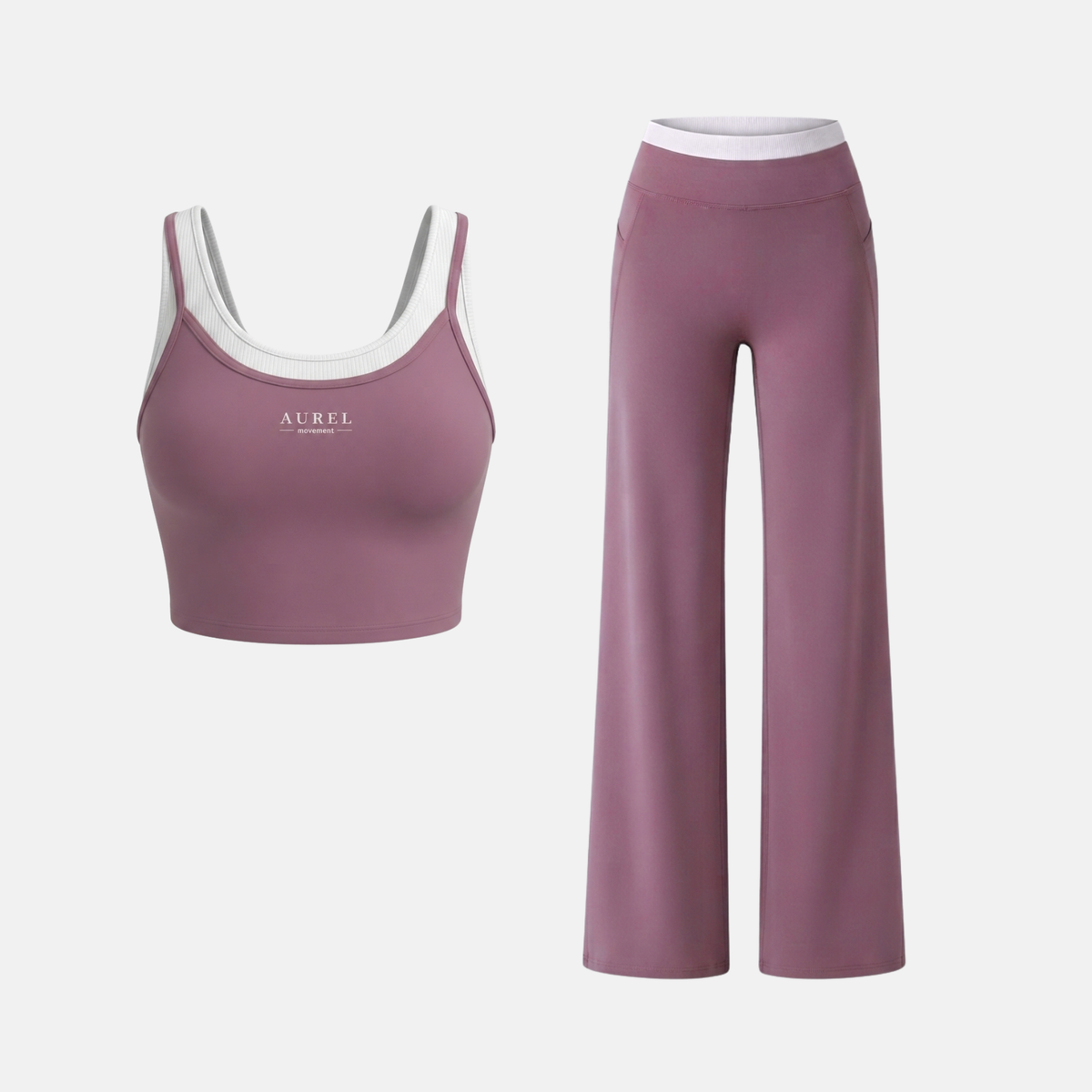 STUDIO SET  —  Top + Flare Pants