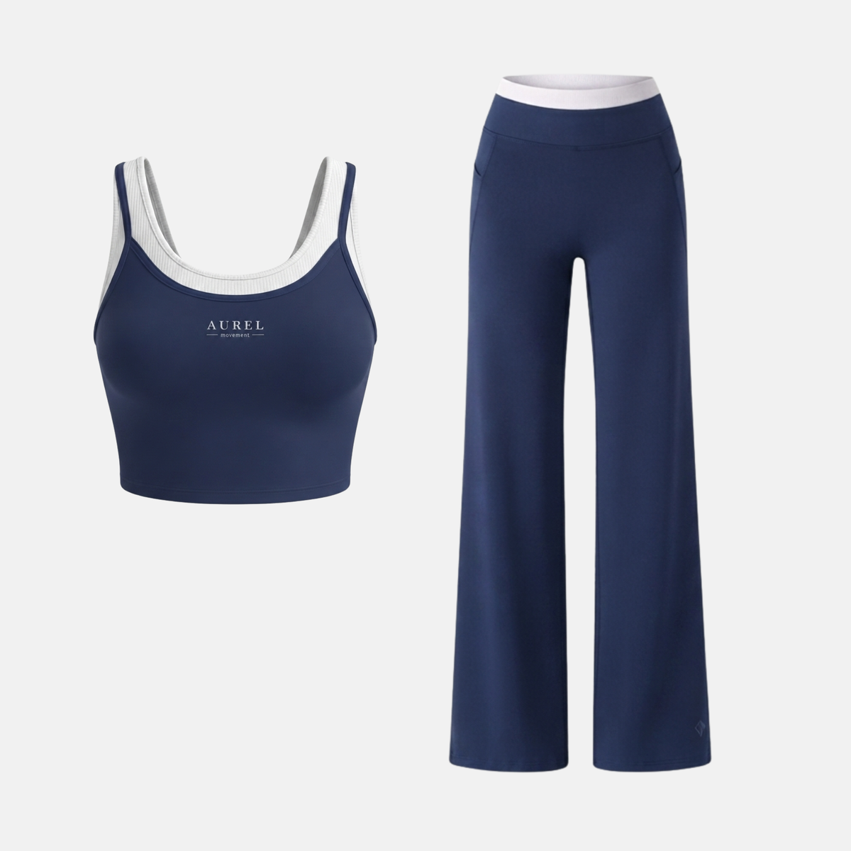 STUDIO SET  —  Top + Flare Pants